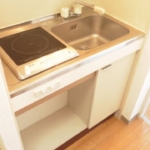 １口ＩＨコンロ付き (キッチン)